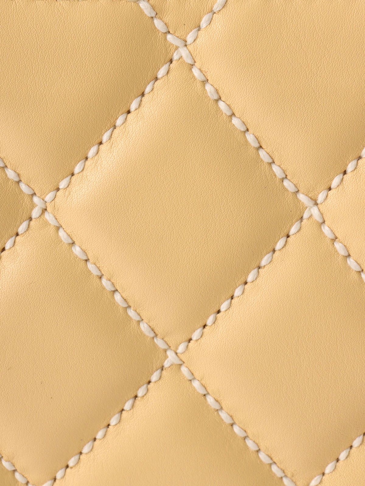 2004 Wild Stitch CC Turnlock Handbag, Cream