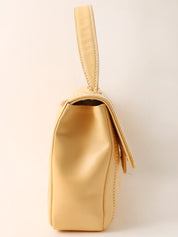 2004 Wild Stitch CC Turnlock Handbag, Cream