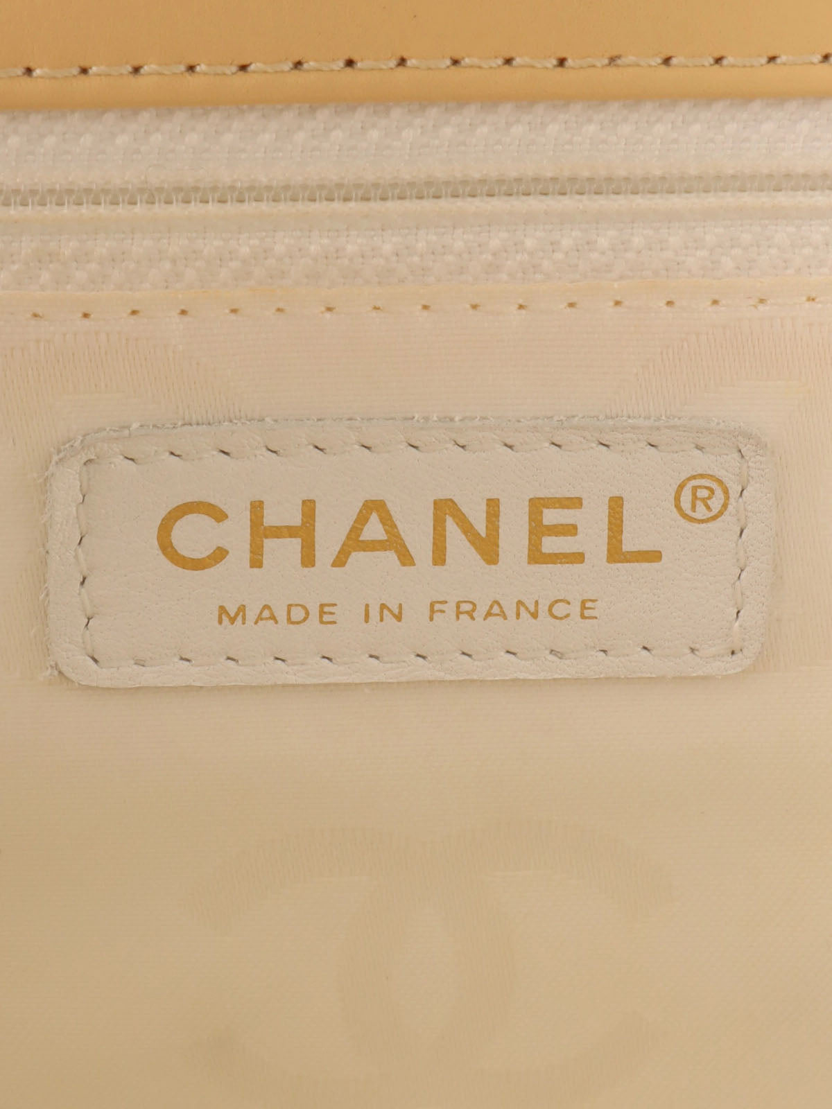 2004 Wild Stitch CC Turnlock Handbag, Cream