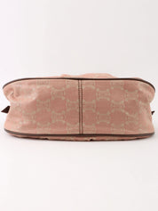 Paris Macadam Pattern Shoulder Bag in Pink/Brown
