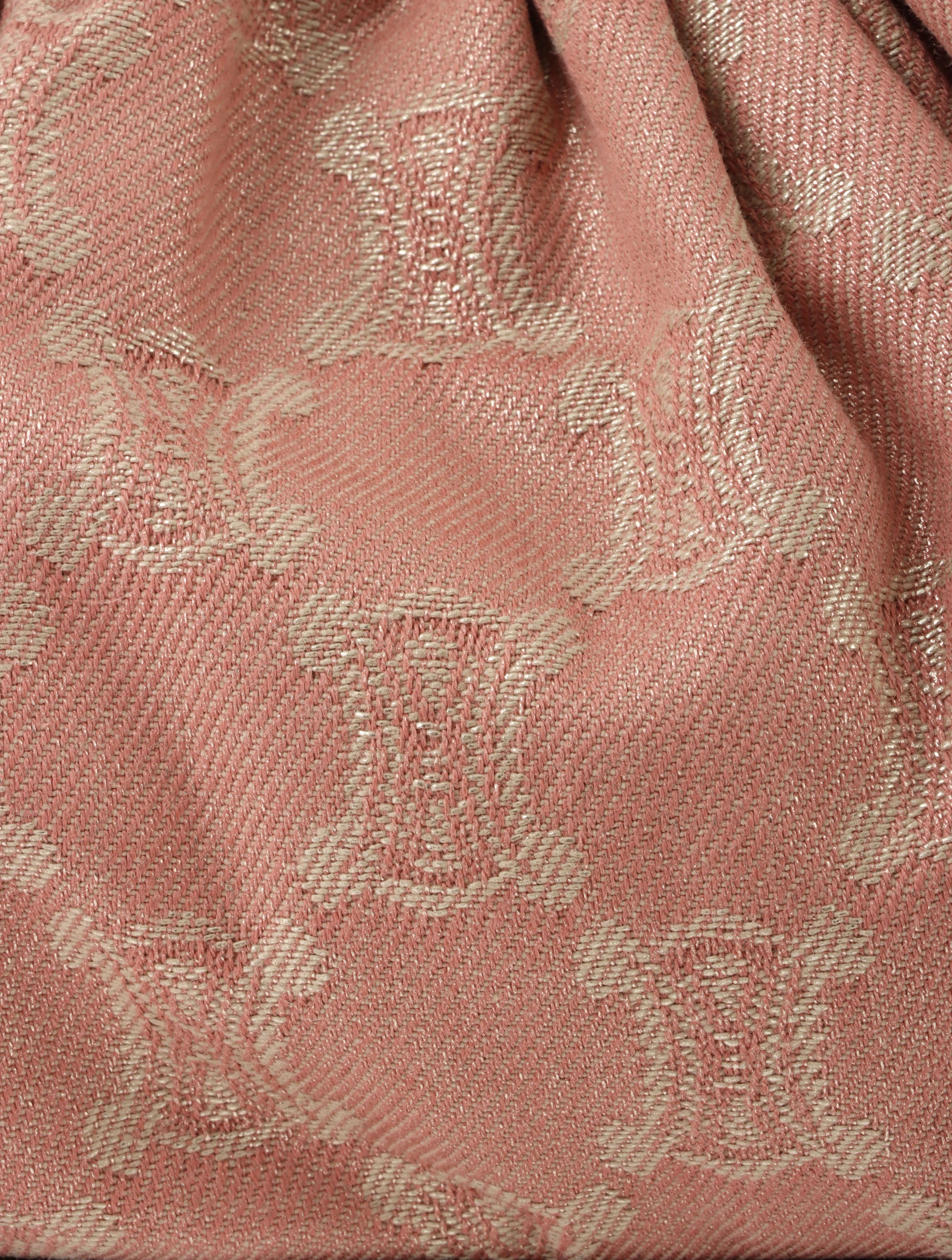 Paris Macadam Pattern Shoulder Bag in Pink/Brown