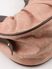 Paris Macadam Pattern Shoulder Bag in Pink/Brown