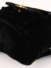 1995 Velvet Double CC Turnlock Backpack Mini Black