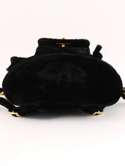 1995 Velvet Double CC Turnlock Backpack Mini Black