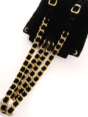 1995 Velvet Double CC Turnlock Backpack Mini Black