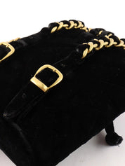 1995 Velvet Double CC Turnlock Backpack Mini Black