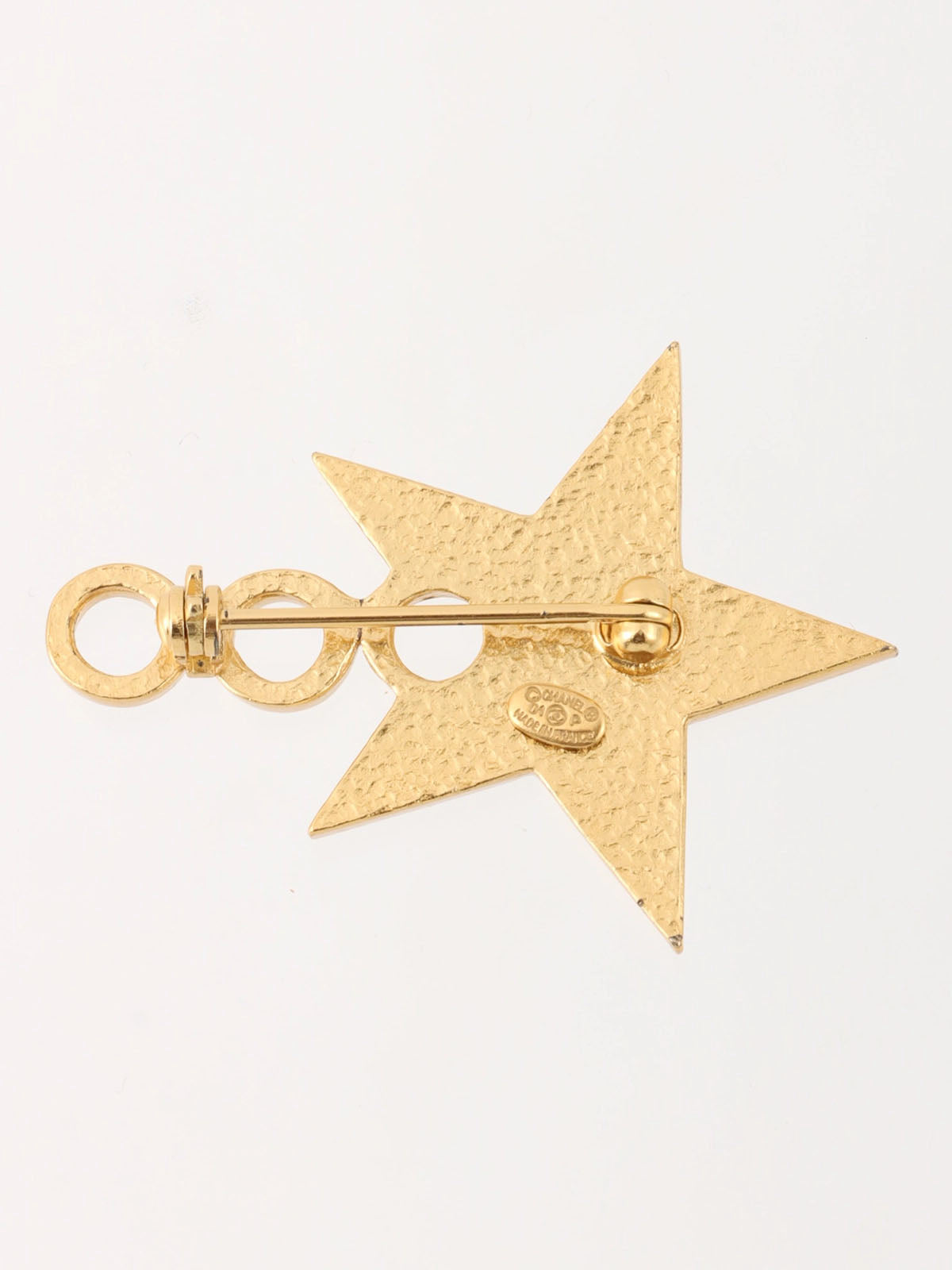 2001 COCO Star Brooch Black/Gold