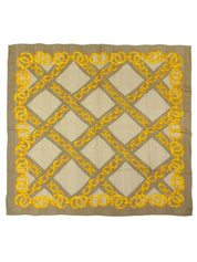Khaki Chain Pattern Scarf