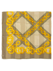 Khaki Chain Pattern Scarf