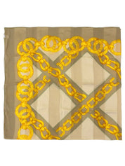 Khaki Chain Pattern Scarf