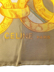 Khaki Chain Pattern Scarf
