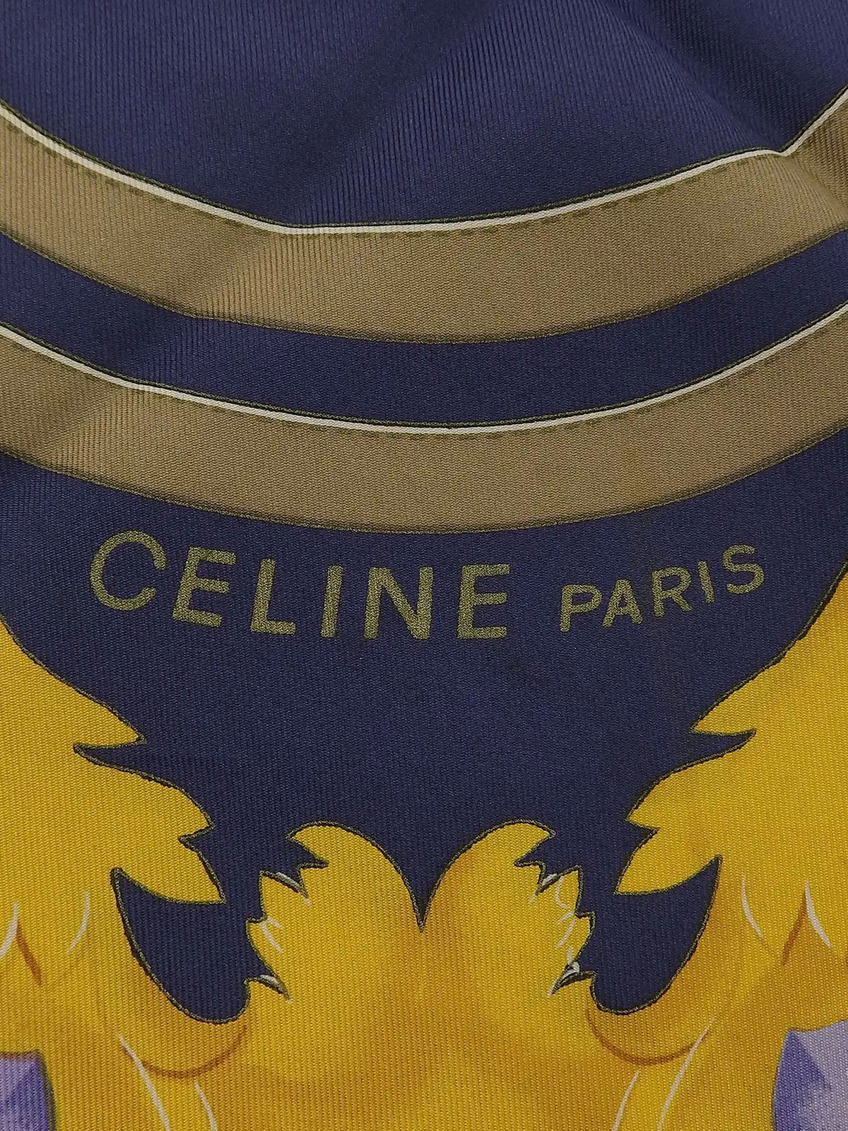 Jewelry Pattern Scarf Navy/Gold