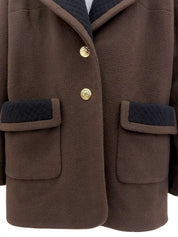 CC Mark Button Coat Brown/Multi