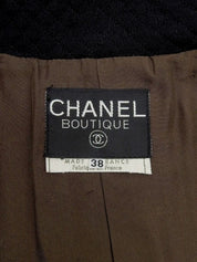 CCマークボタンコート　ブラウン/マルチ