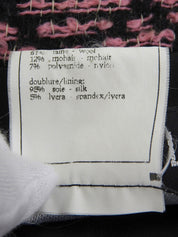 Tweed CC Mark Jacket in Black/Pink