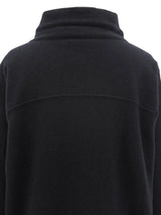 Cashmere CC Mark Zip-Up Cardigan in Black