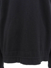 Cashmere CC Mark Zip-Up Cardigan in Black