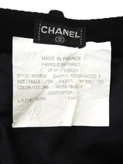 サイドロゴCCマークボタンパンツ　ブラック