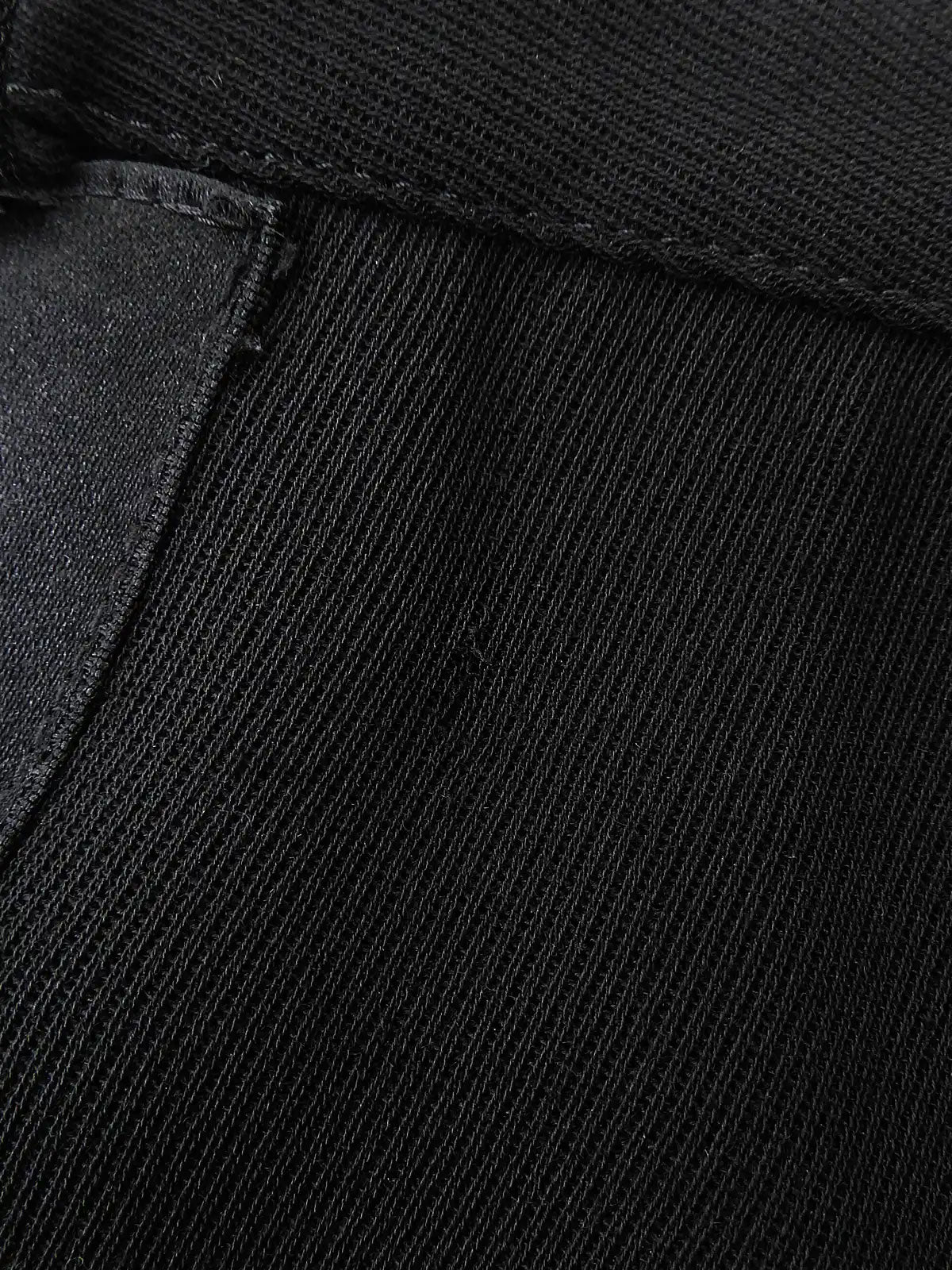 サイドロゴCCマークボタンパンツ　ブラック