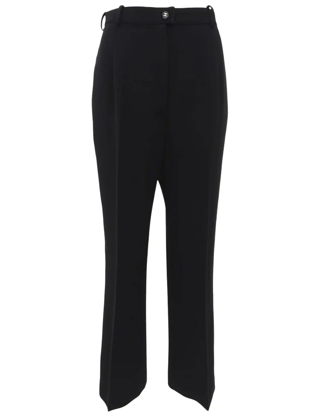 サイドロゴCCマークボタンパンツ　ブラック