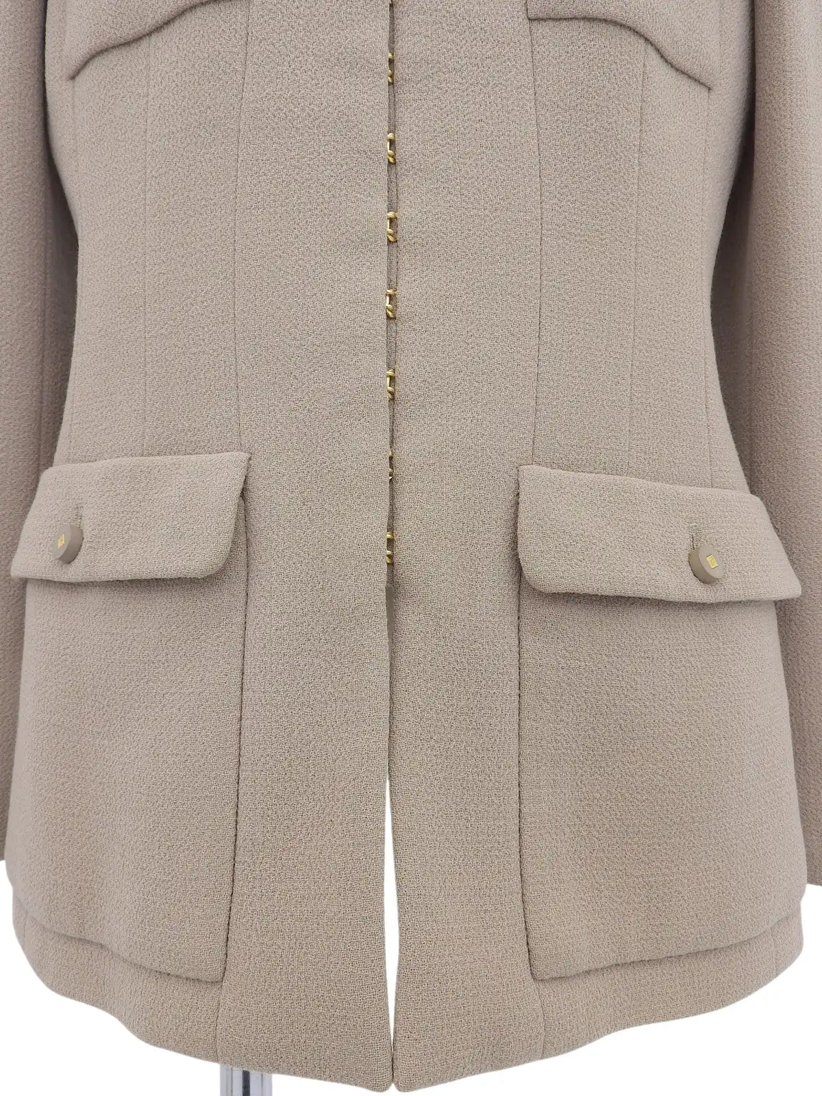 1996 CC mark button jacket, beige