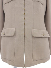 1996 CC mark button jacket, beige