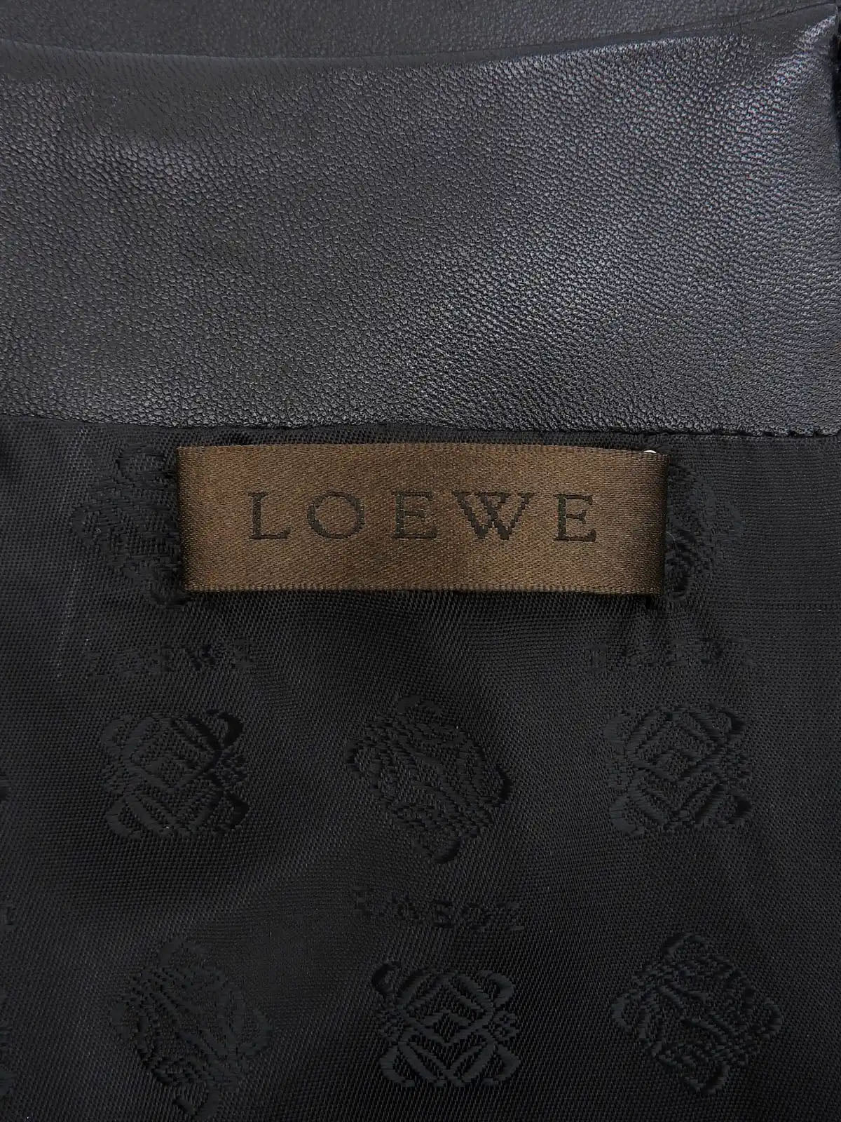 Leather Box Pleated Skirt in Black