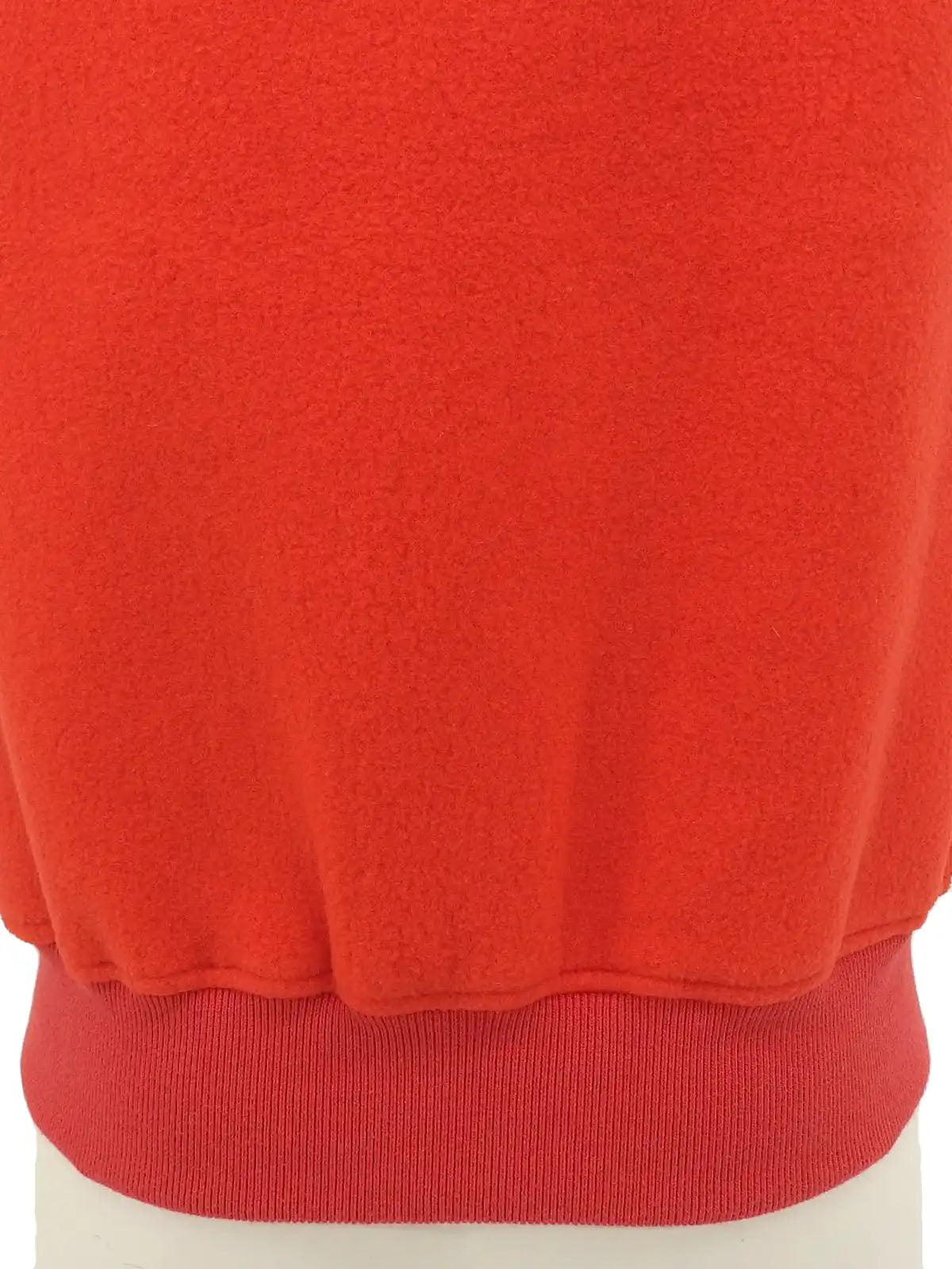 Quilted fleece combination vest in red