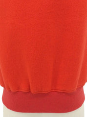 Quilted fleece combination vest in red