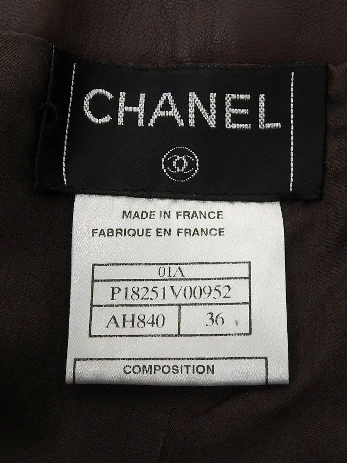 2001年製 レザーCCマークボタンパンツ ブラウン