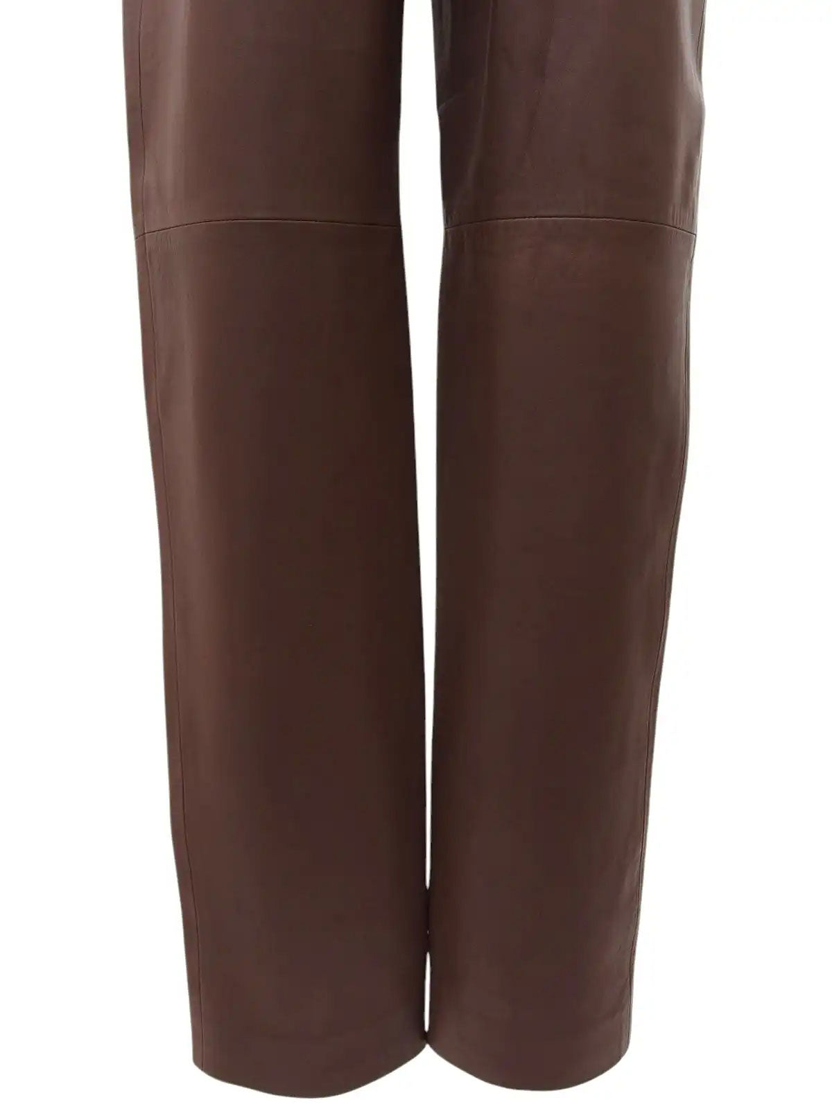 2001年製 レザーCCマークボタンパンツ ブラウン