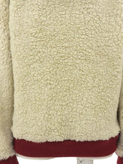 2008年製 スポーツラインCCマークジップボアブルゾン ベージュ/レッド