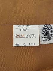 ウールダブルブレストジャケット　キャメル