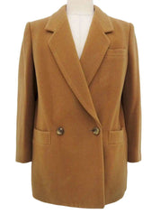 ウールダブルブレストジャケット　キャメル