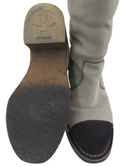 Suede Mouton CC Mark Boots Gray