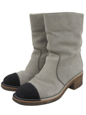 Suede Mouton CC Mark Boots Gray