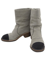 Suede Mouton CC Mark Boots Gray