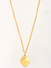 ダイヤモチーフCCマークネックレス　ゴールド