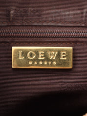 Logo embossed shoulder bag in beige
