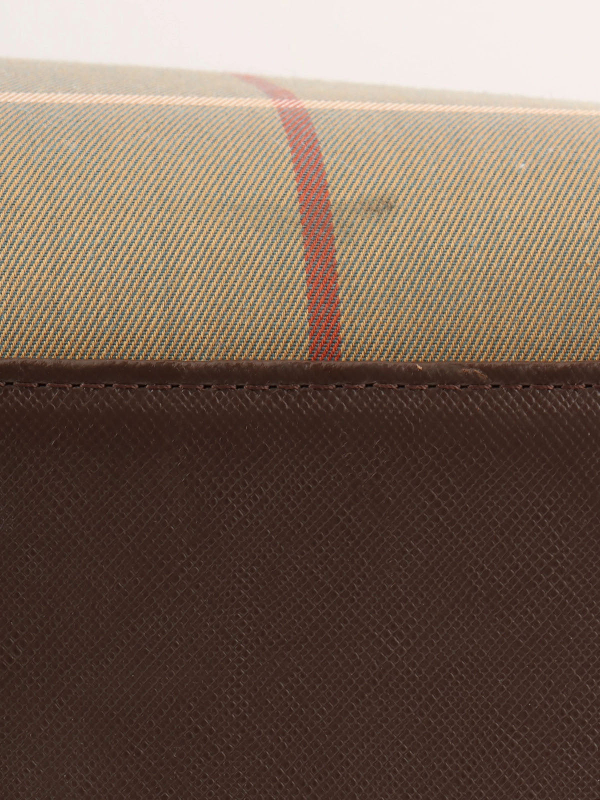 Check Pattern Boston Bag in Melon Yellow/Brown