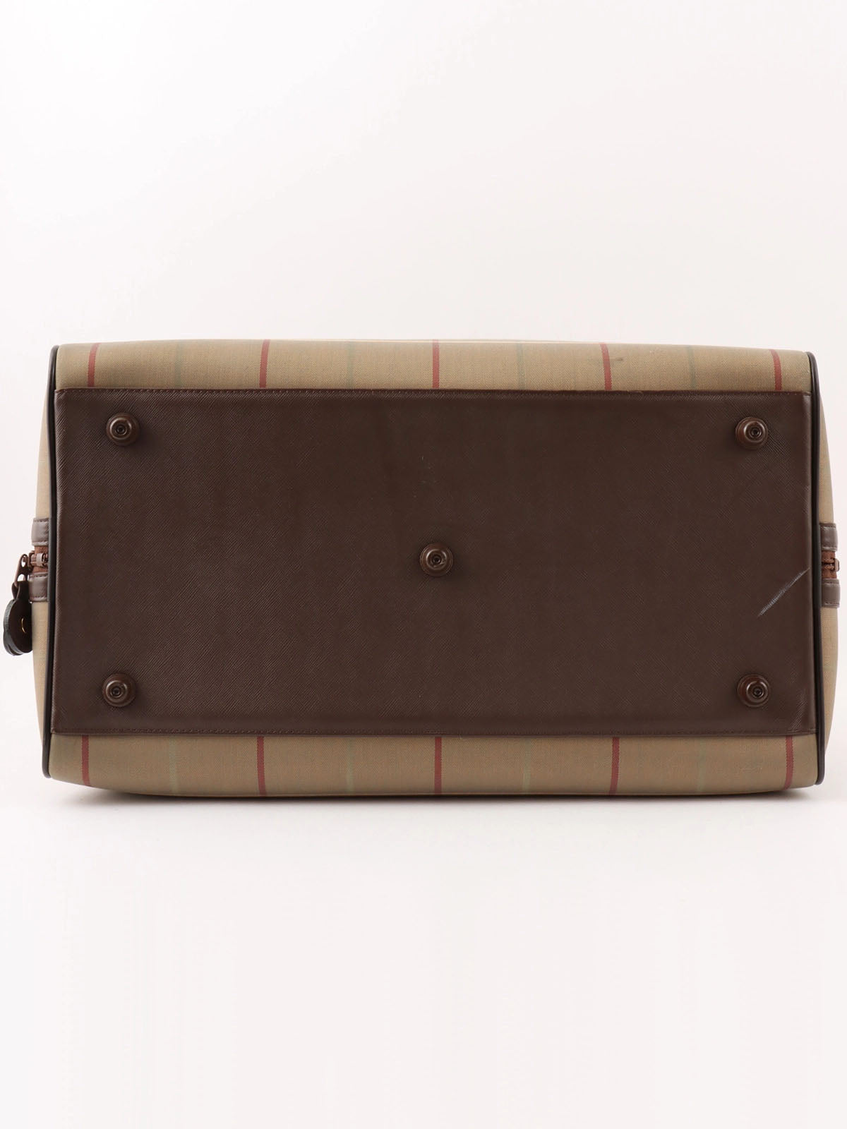 Check Pattern Boston Bag in Melon Yellow/Brown
