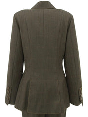 1998年製 チェックパターンCCマークボタンセットアップ ブラウン