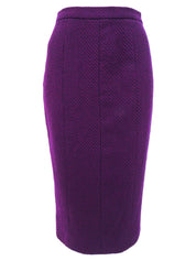 CCマークボタンツイードセットアップ　パープル