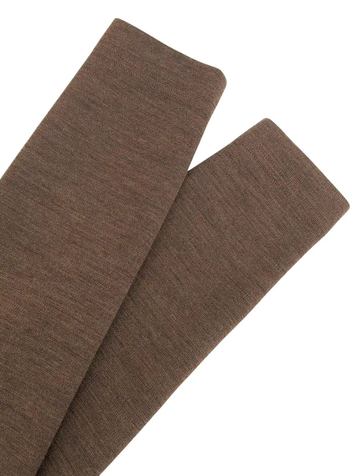Brown wool oval zip-up long sleeve dress