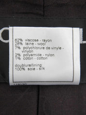 2001年製　ツイードCCマークボタンジャケット　アイボリー/ブラウン