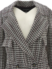2001 Tweed CC Mark Button Jacket, Ivory/Brown