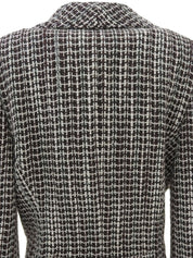 2001年製　ツイードCCマークボタンジャケット　アイボリー/ブラウン