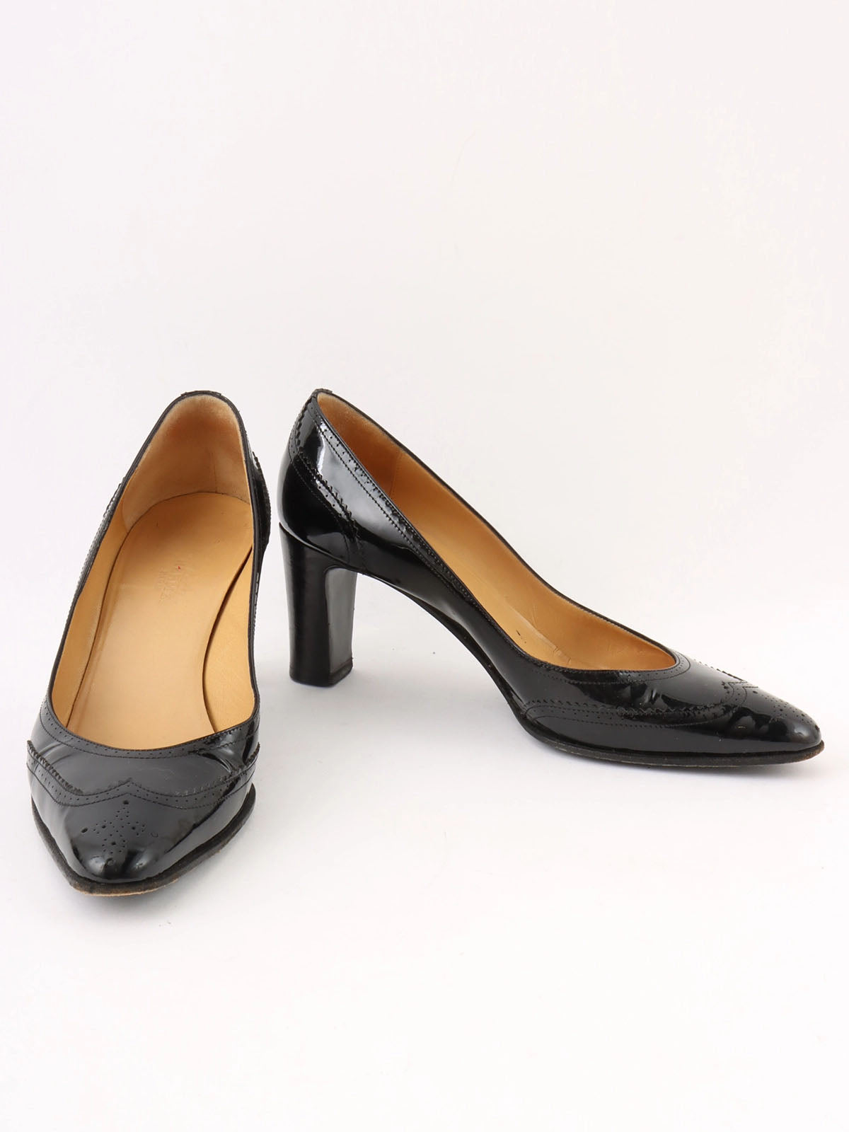 ステッチデザインパンプス ブラック