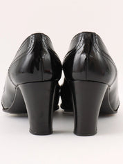 ステッチデザインパンプス ブラック