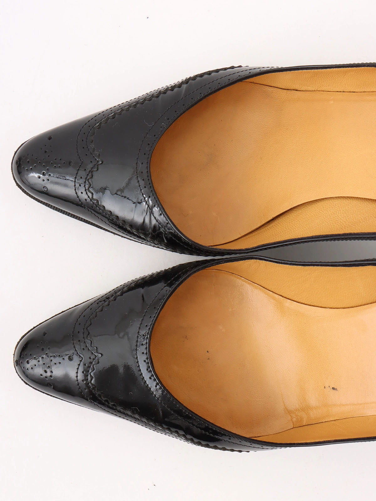 ステッチデザインパンプス ブラック